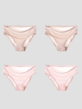 [Beige+RosaClaro] SilkSilky-ES Braguitas de Mujer 003