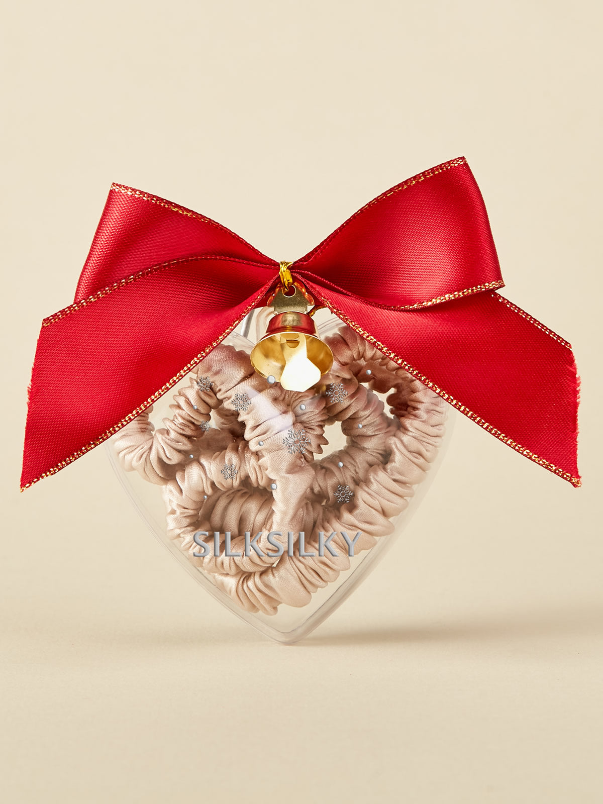 [Beige] SilkSilky-ES Scrunchie 001