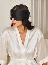 [Negro] SilkSilky-ES Antifaces De Dormir 002