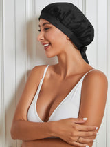 [Negro] SilkSilky-ES Gorros De Dormir 005