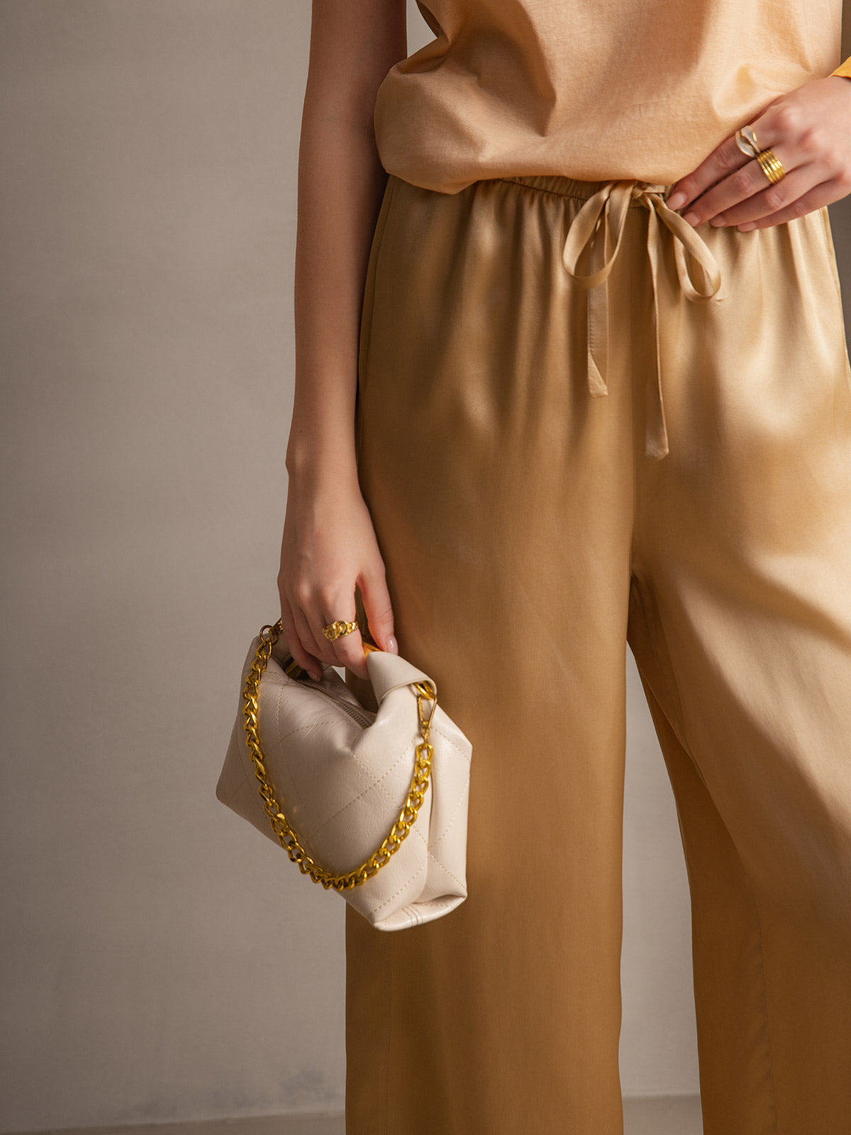 [Champán] SilkSilky-ES Seda Pura Womens Pants 001