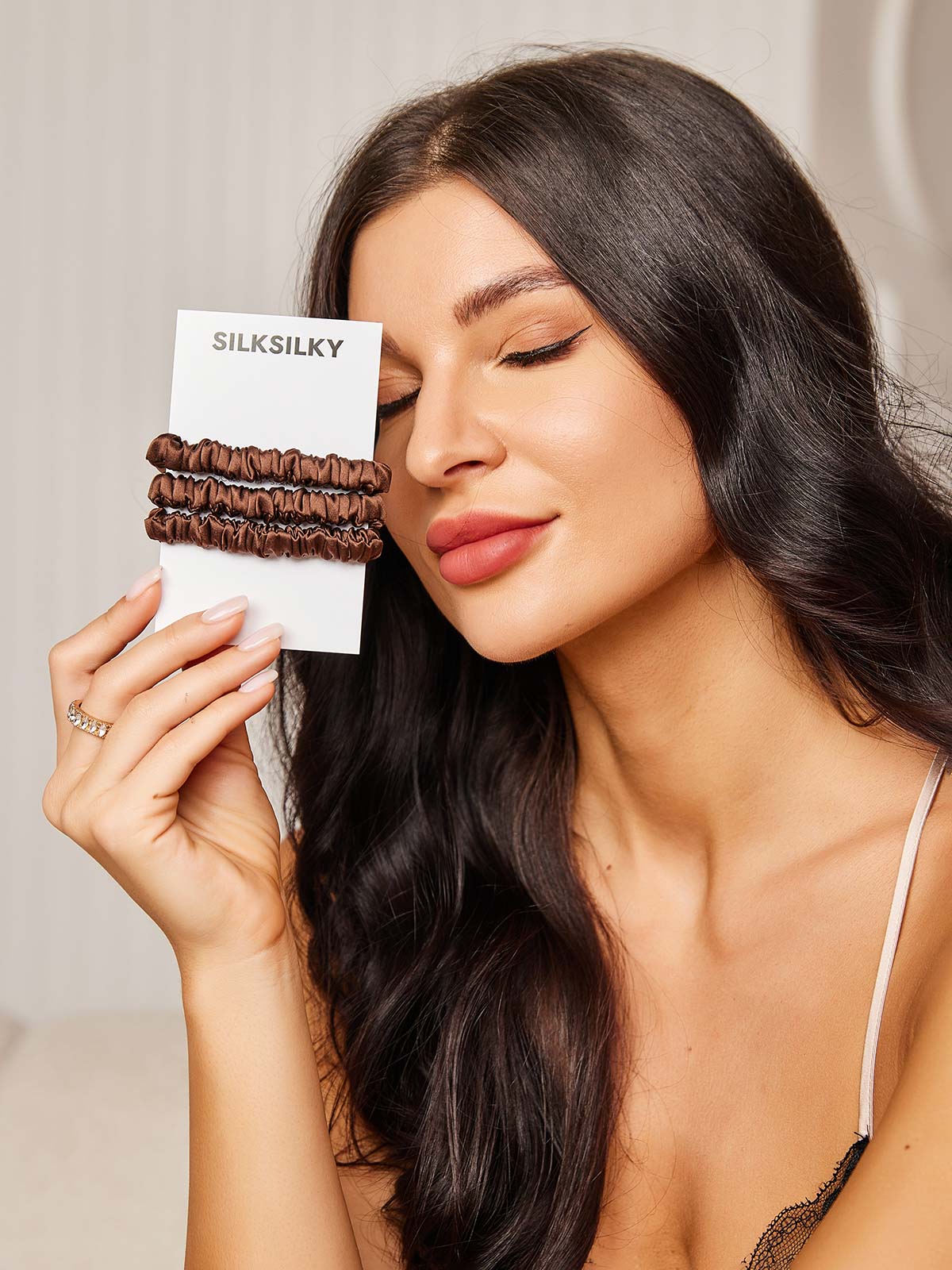 [Café] SilkSilky-ES 19Momme Scrunchie 001