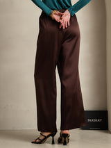 [Café] SilkSilky-ES Pantalones de mujer 002