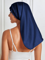 [Azul Oscuro] SilkSilky-ES Seda Pura Sleep Cap 006