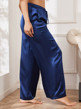 [Azul Oscuro] SilkSilky-ES Pantalones de mujer 004