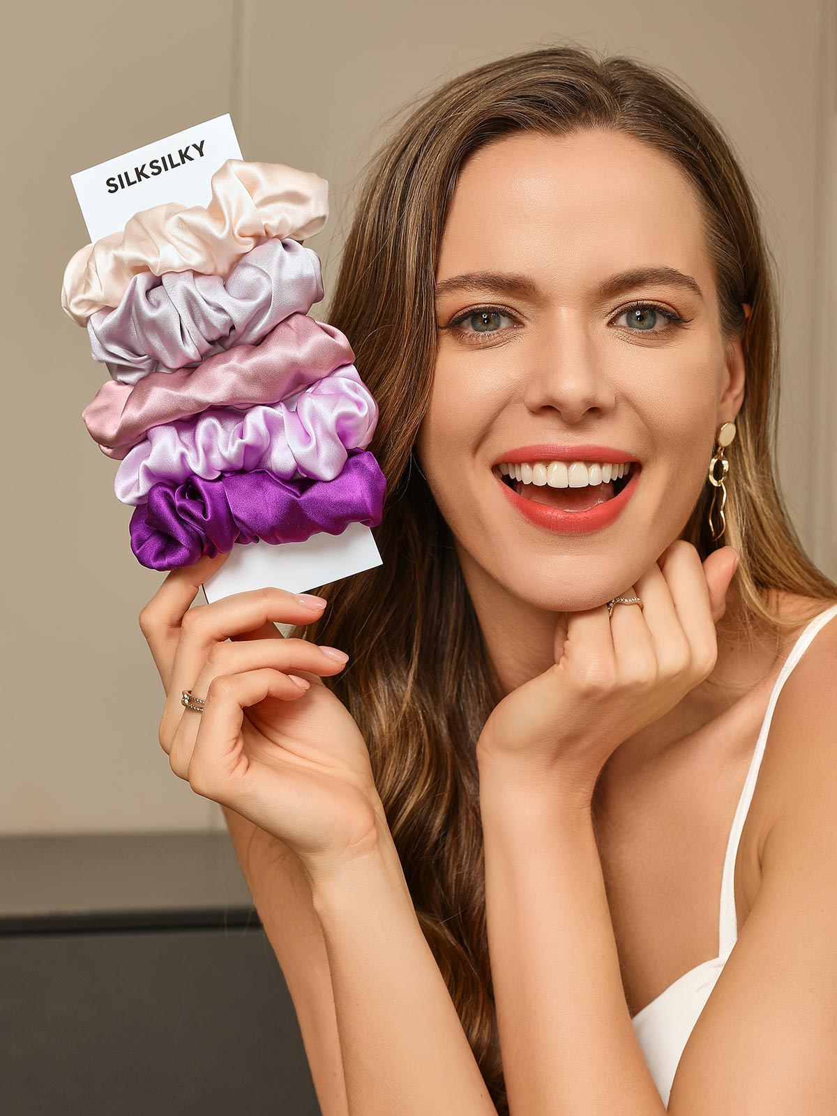 [Group1] SilkSilky-ES 19Momme Scrunchie 003