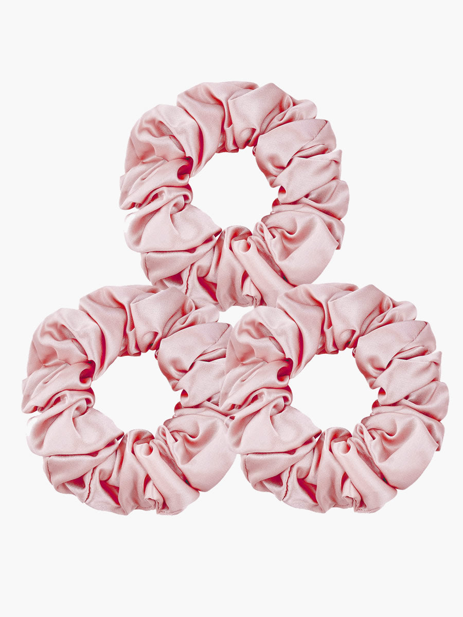 [Rosa Claro] SilkSilky-ES 19Momme Scrunchie 003