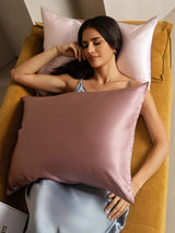 [VerdeOliva+Plata] SilkSilky-ES 22Momme Seda Pura Pillowcase 002
