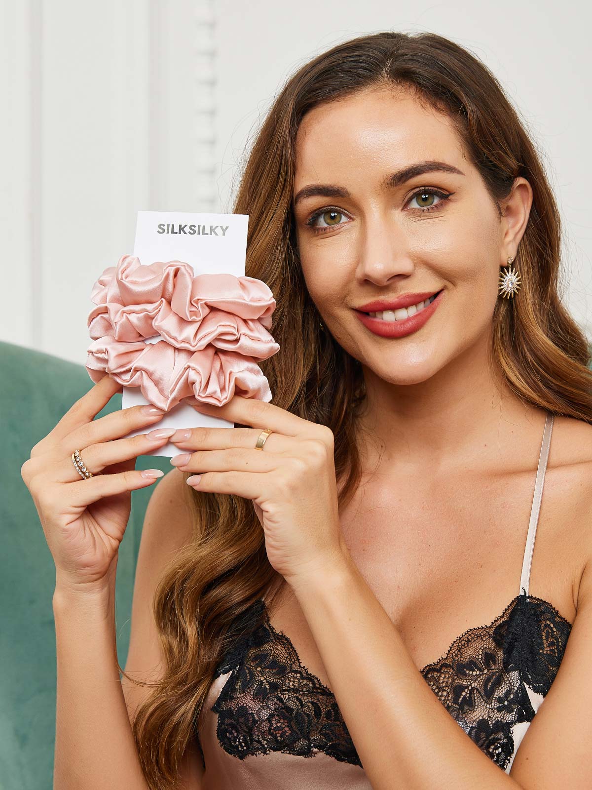 [Rosa] SilkSilky-ES 19Momme Scrunchie 001