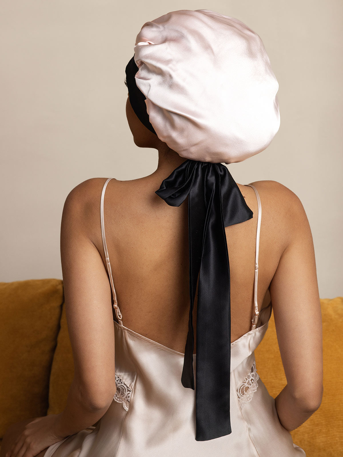 [Rosa] SilkSilky-ES Seda Pura Sleep Cap 004