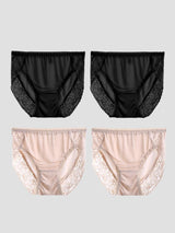 [Negro+Beige] SilkSilky-ES Braguitas de Mujer 003