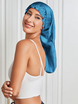 [Azul Real] SilkSilky-ES Seda Pura Sleep Cap 004