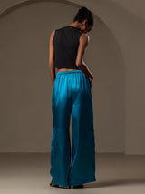 [Azul Real] SilkSilky-ES Pantalones de mujer 002
