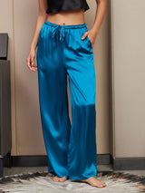 [Azul Real] SilkSilky-ES Pantalones de mujer 003