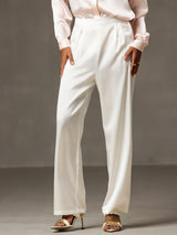 [Blanco] SilkSilky-ES Pantalones de mujer 001