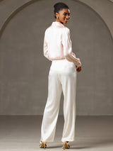 [Blanco] SilkSilky-ES Pantalones de mujer 004
