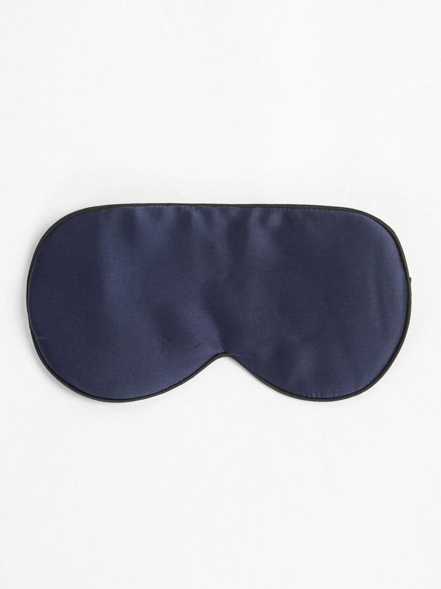 [Azul Oscuro] SilkSilky-ES 19Momme Seda Pura Eye Mask 006