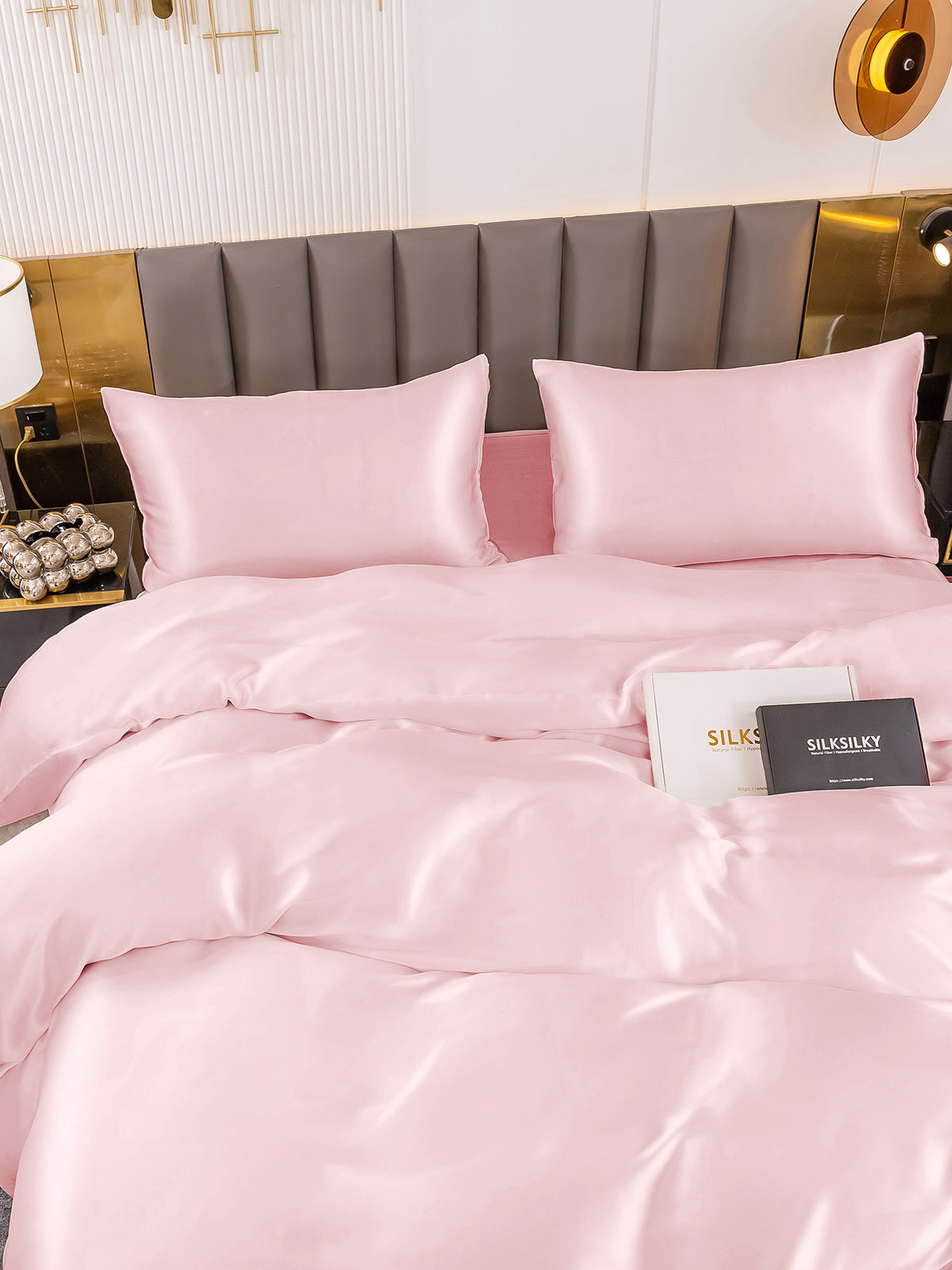 [Rosa] SilkSilky-ES 19Momme Seda Pura Bedding Set 004