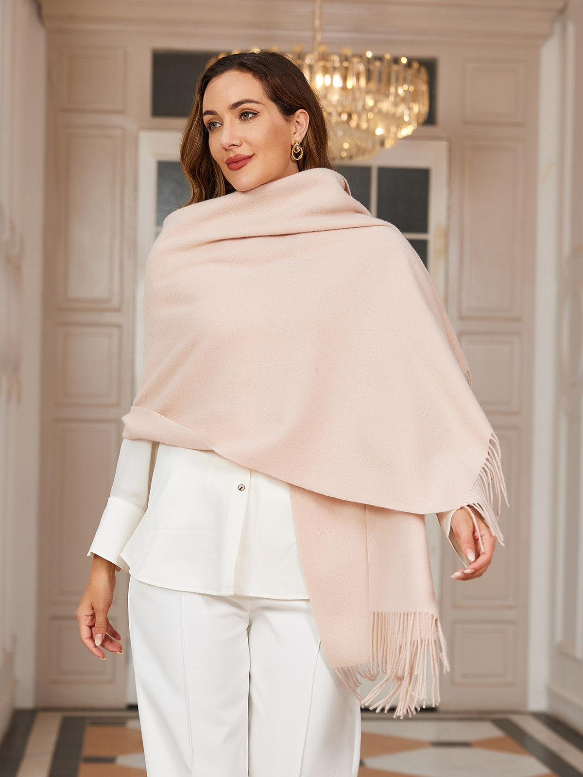 [Beige] SilkSilky-ES Lana Scarf 002