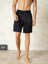 [Negro] SilkSilky-ES Mens Sleep Bottoms 001