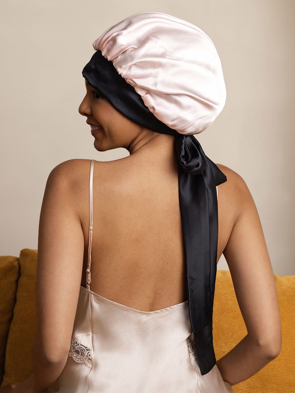 [Rosa] SilkSilky-ES Seda Pura Sleep Cap 005