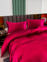 [Vino] SilkSilky-ES 25Momme Juego de ropa de cama 005