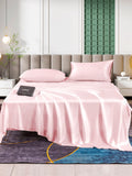 SilkSilky ES 25Momme Seda Pura Bedding Set Rosa 001