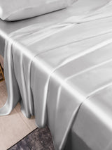 [Plata] SilkSilky-ES 25Momme Juego de ropa de cama 003