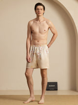 [Champán] SilkSilky-ES 19Momme Mens Sleep Bottoms 006