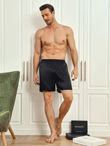 [Negro] SilkSilky-ES Mens Sleep Bottoms 005