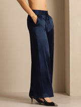 [AzulOscuro] SilkSilky-ES 19Momme Womens Pants 005
