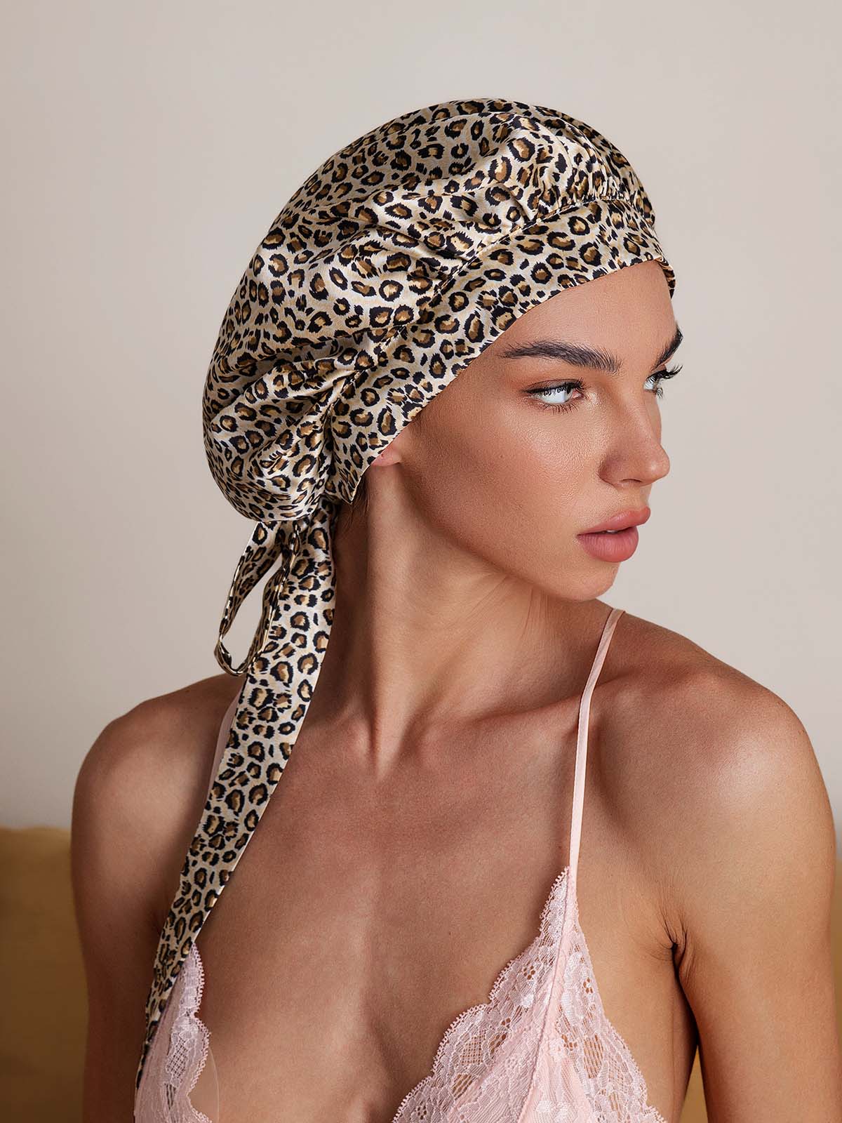 [Leopardo] SilkSilky-ES Seda Pura Sleep Cap 005