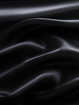 [Negro] SilkSilky-ES 22Momme Seda Pura Pillowcase 005