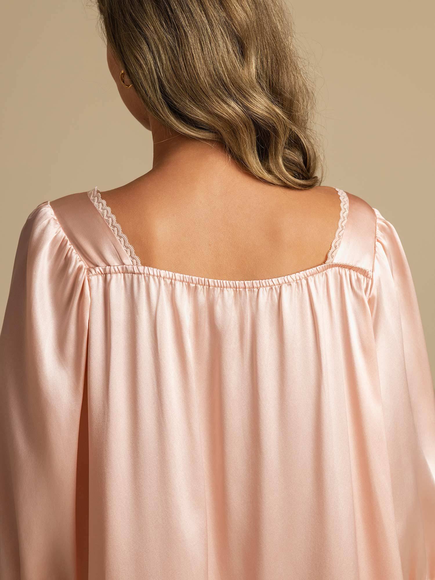 [RosaClaro] SilkSilky-ES Seda Pura Nightgown 005