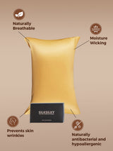 [Champán] SilkSilky-ES 22Momme Seda Pura Pillowcase 002