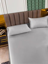 [Plata] SilkSilky-ES 25Momme Juego de ropa de cama 005