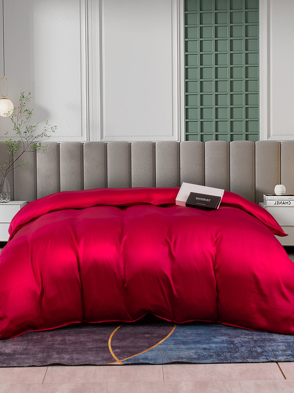 [Vino] SilkSilky-ES 25Momme Seda Pura Duvet Cover 004