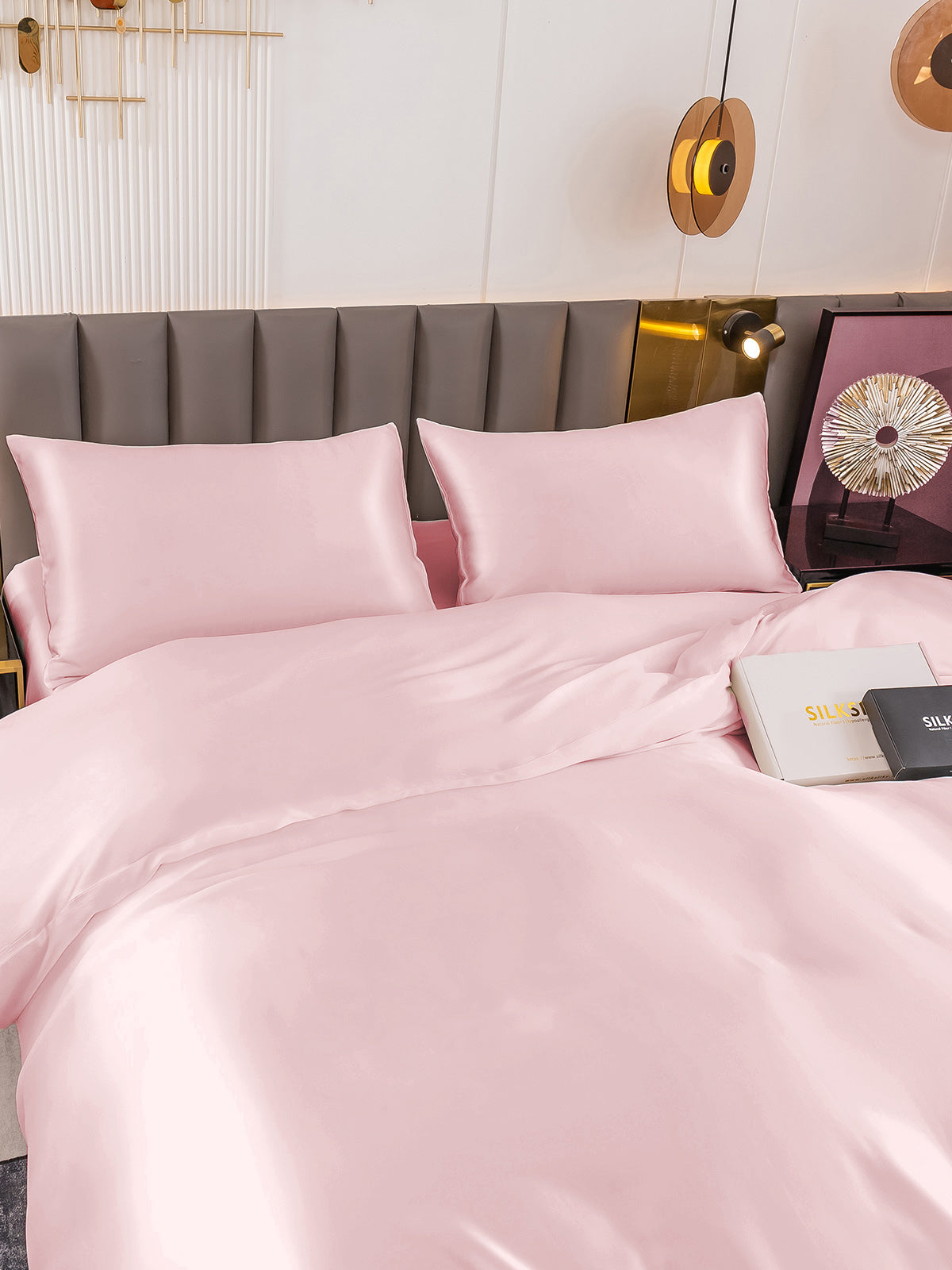 [Rosa] SilkSilky-ES 19Momme Seda Pura Bedding Set 003
