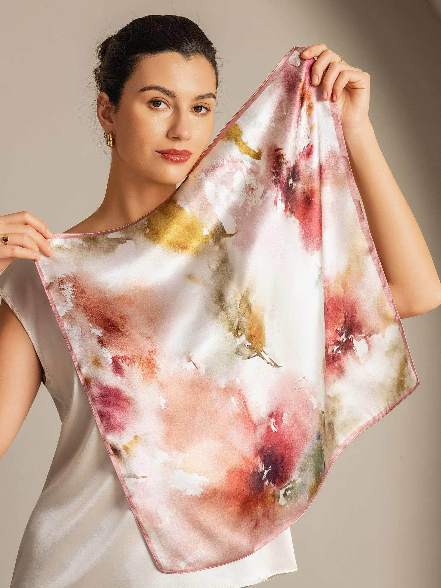 [P101] SilkSilky-ES Seda Pura Scarf 003,