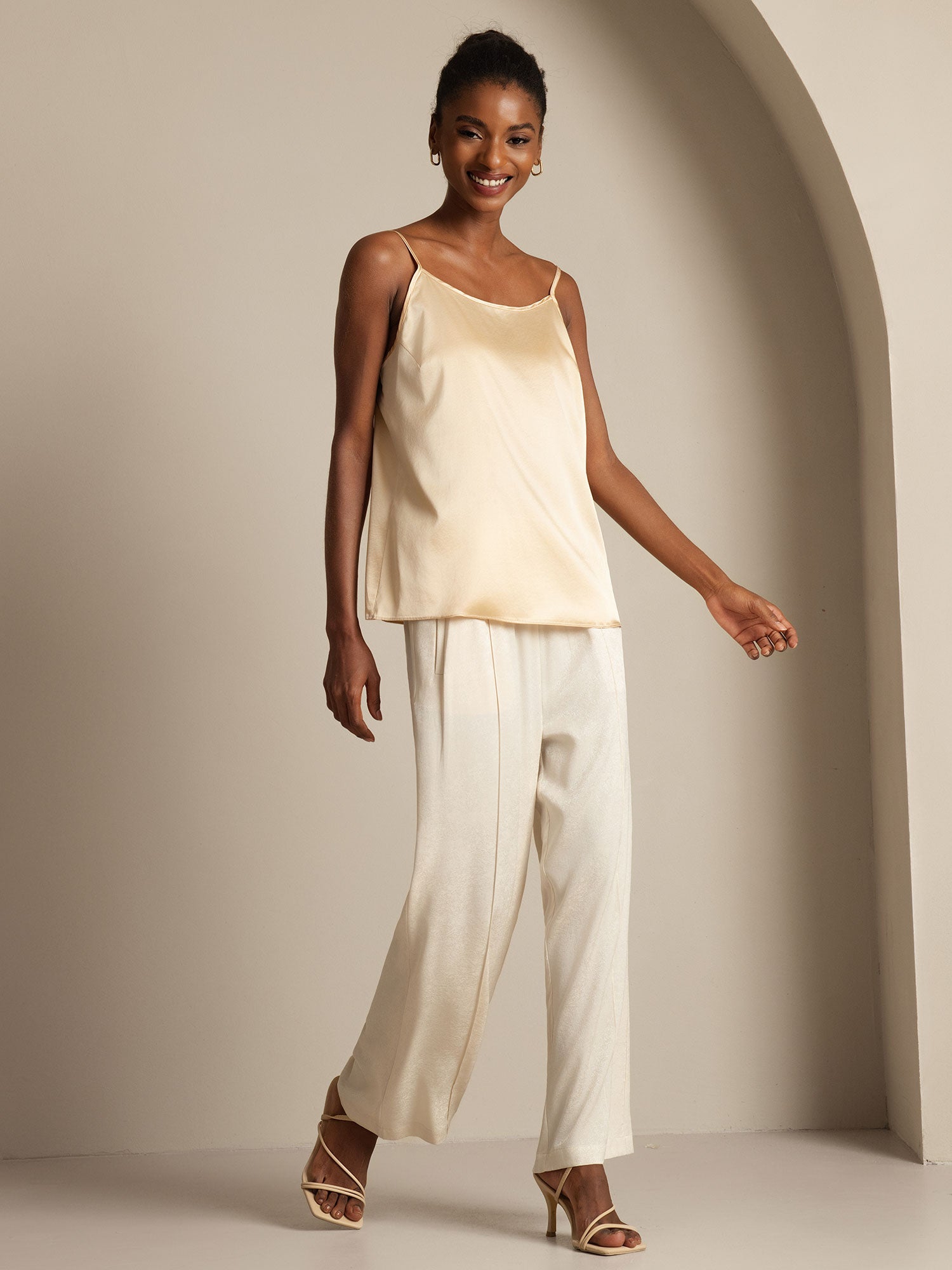 [Champán] SilkSilky-ES 19Momme Seda Camisoles 007