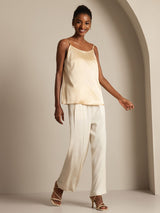 [Champán] SilkSilky-ES Spaghetti Strap Top de tirantes 007