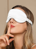 SilkSilky-ES 19Momme Seda Pura Eye Mask Blanco 002