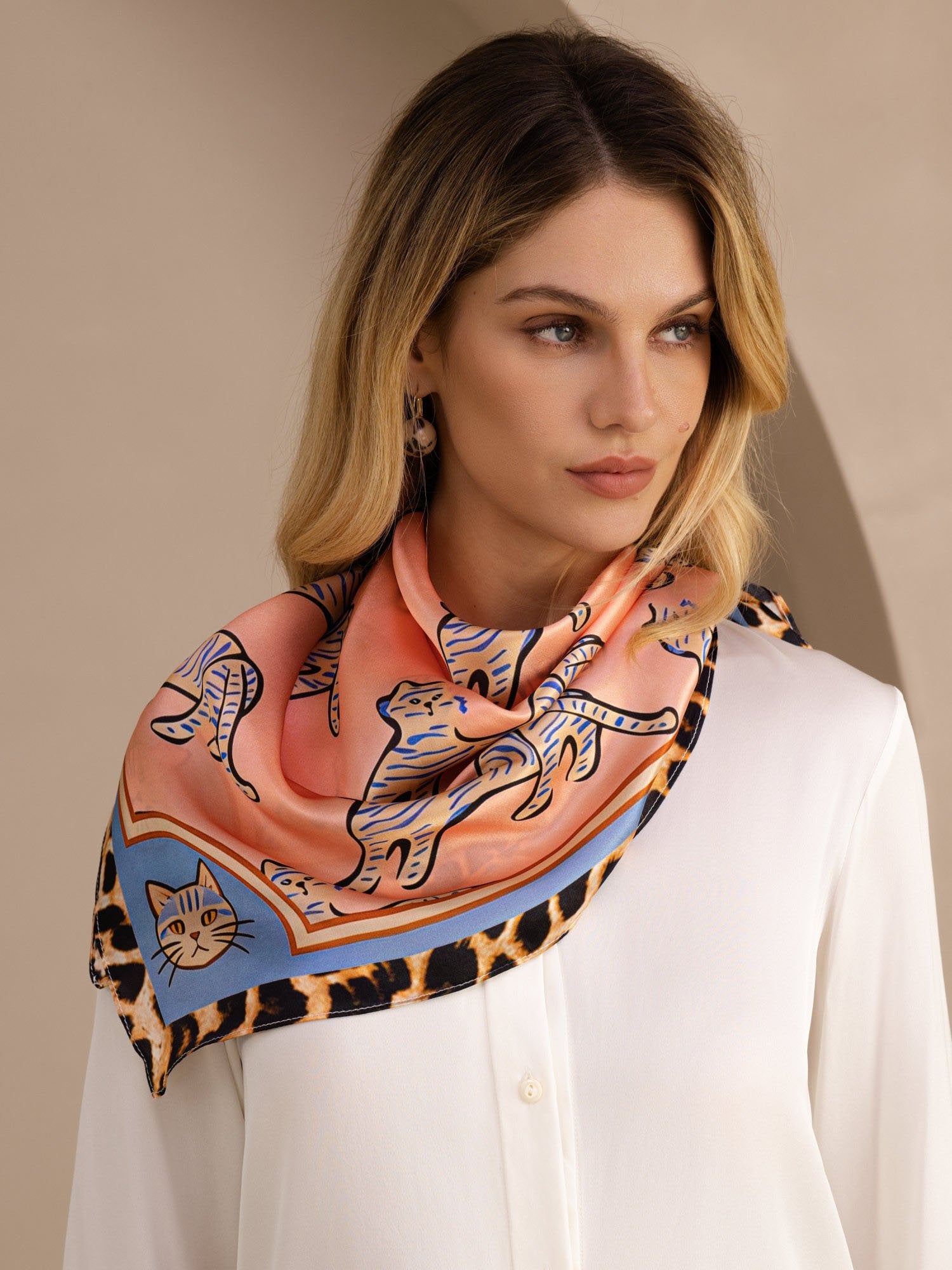 [Gato Rosa] SilkSilky-ES Scarf 002