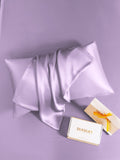 SilkSilky-ES 19Momme Seda Pura Pillowcase Lavanda 006