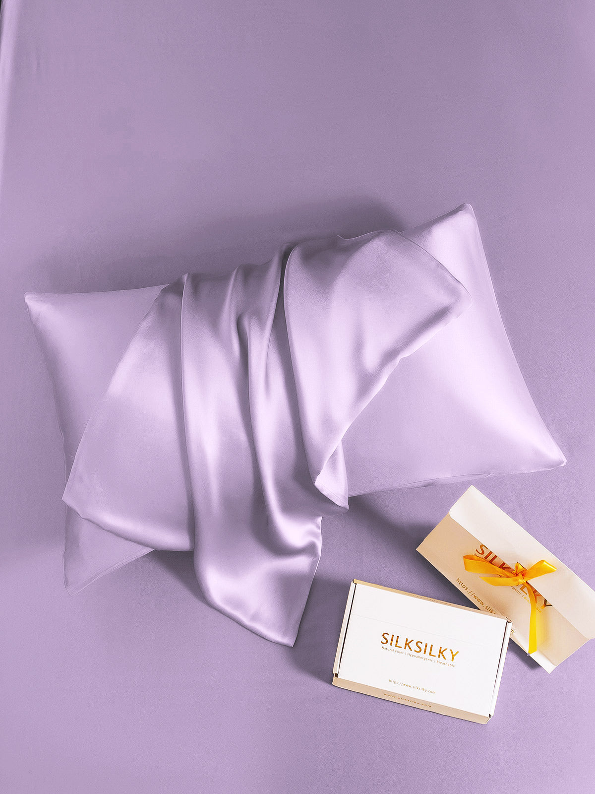 [Lavanda] SilkSilky-ES 19Momme Seda Pura Pillowcase 005