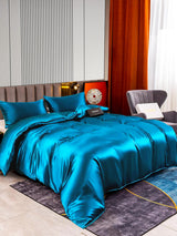 [Azul Real] SilkSilky-ES 22Momme Seda Pura Bedding Set 002,