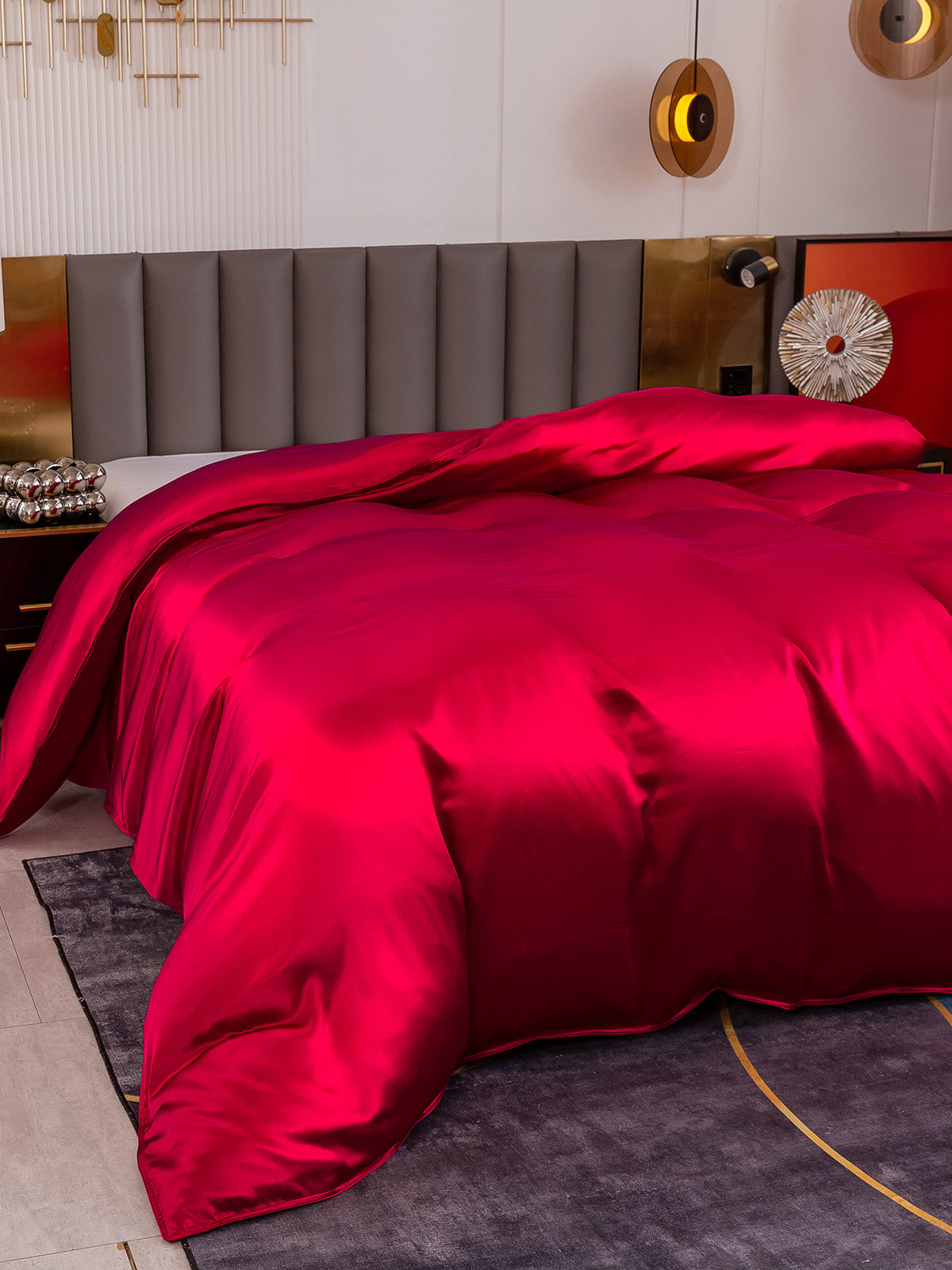 [Vino] SilkSilky-ES 19Momme Seda Pura Duvet Cover 005