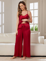 [Vino] SilkSilky-ES Spalline Sottili Cuello en V Conjunto de tirantes 005