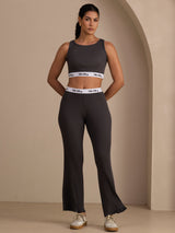[Gris] SilkSilky-ES Sleeveless Crew Neck Women's Outfit Sets 004