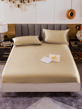[Beige] SilkSilky-ES 19Momme Juego de ropa de cama 002